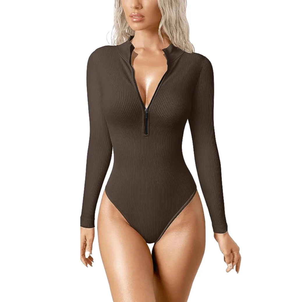 Lush Zip Up Bodysuit